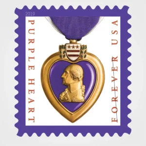Purple_Heart_Medal_Stamps_1 Purple Heart Medal Stamps - Forever First Class Postage Stamps