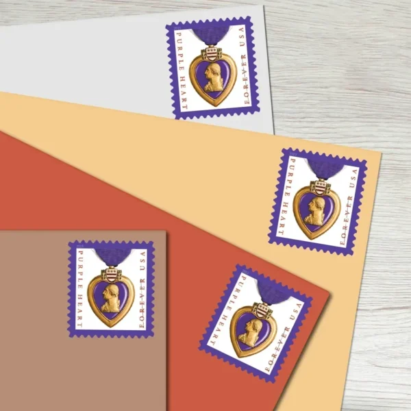 Purple Heart Medal Stamps - Forever First Class Postage Stamps