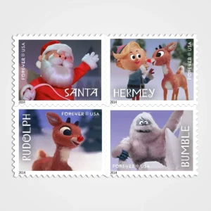 Rudolph_the_Red-Nosed_Reindeer_Stamps_1 Rudolph the Red-Nosed Reindeer Stamps - Forever First Class Postage Stamps