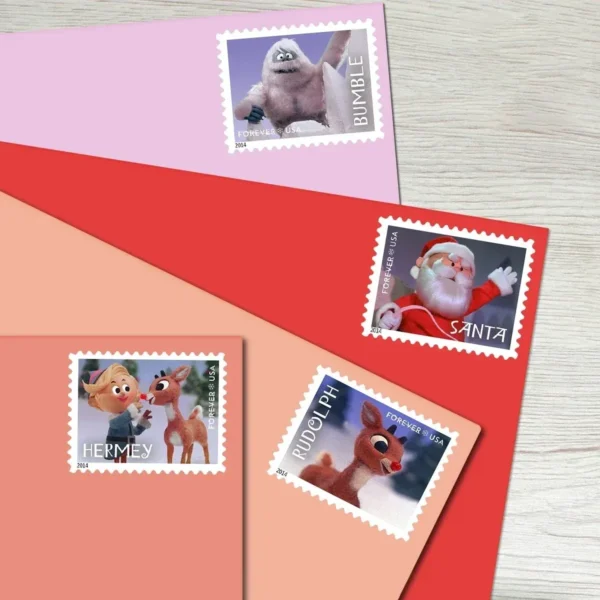 Rudolph the Red-Nosed Reindeer Stamps - Forever First Class Postage Stamps