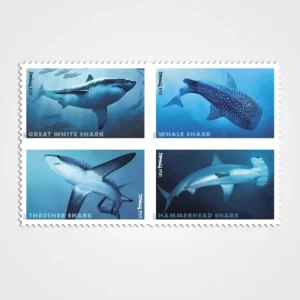 Sharks_Stamps_1 Sharks Stamps - Forever First Class Postage Stamps