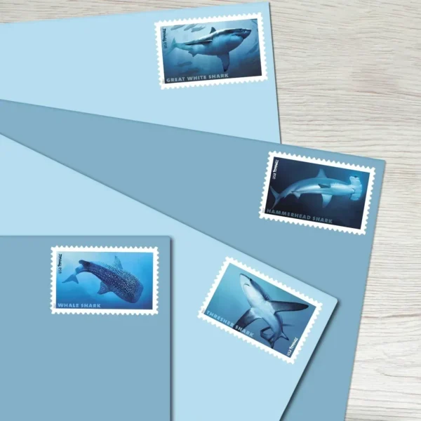 Sharks Stamps - Forever First Class Postage Stamps