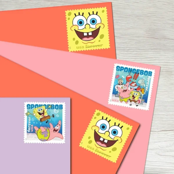 SpongeBob_SquarePants_Stamps_2 SpongeBob SquarePants Stamps - Forever First Class Postage Stamps
