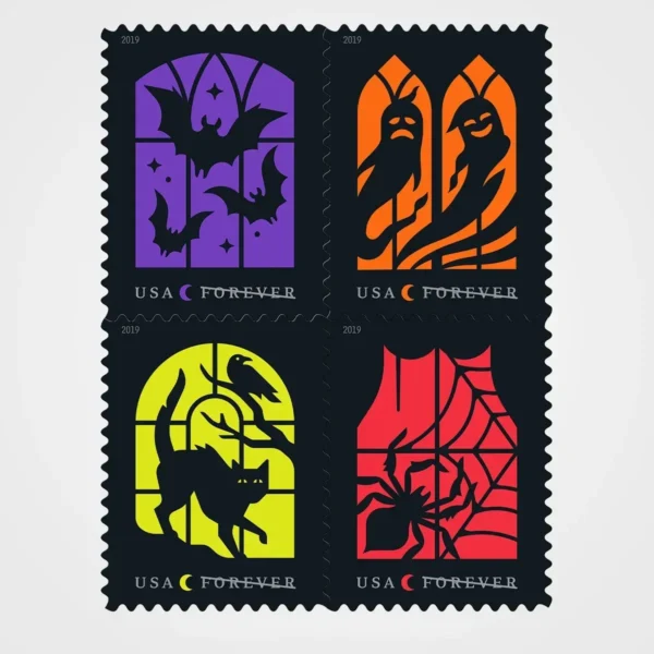 Spooky_Silhouettes_Stamps_1 Spooky Silhouettes Stamps - Forever First Class Postage Stamps