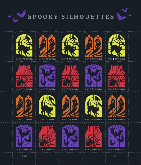 Spooky_Silhouettes_Stamps_4 Halloween Forever Stamps – Pumpkin & Spooky Designs