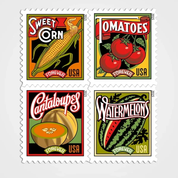 Summer_Harvest_Stamps_1 Summer Harvest Stamps - Forever First Class Postage Stamps