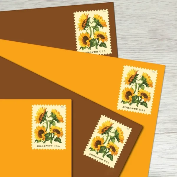 Sunflowers Stamps - Forever First Class Postage Stamps