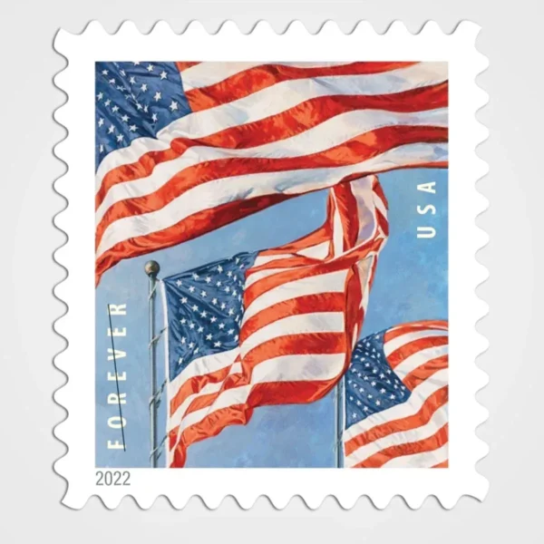 U.S._Flag_2022_Stamps_1 U.S. Flag 2022 Stamps - Forever First Class Postage Stamps
