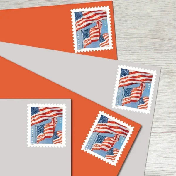 U.S._Flag_2022_Stamps_2 U.S. Flag 2022 Stamps - Forever First Class Postage Stamps