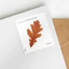 Vibrant Leaves Postcard Stamps