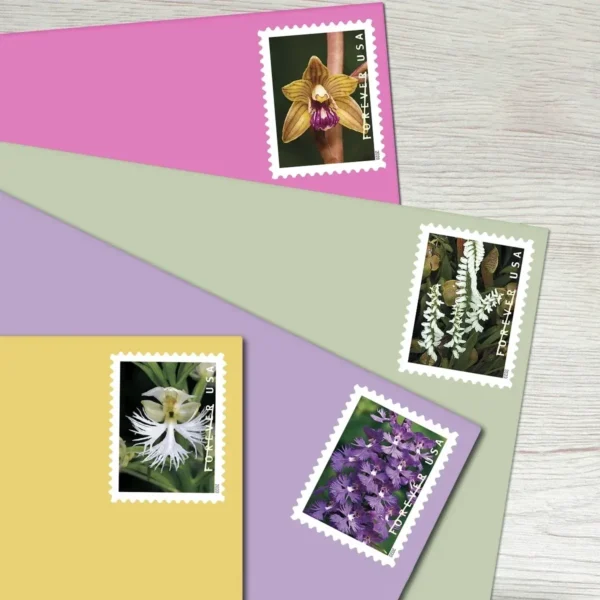 Wild_Orchids_Stamps_2 Wild Orchids Stamps - Forever First Class Postage Stamps