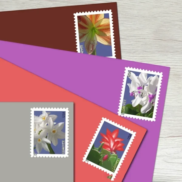 WinterFlowersStamps2 Winter Flowers Stamps - Forever First Class Postage Stamps