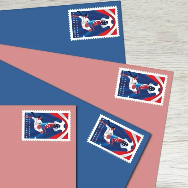 Women_s_Soccer_Stamps_2 Women’s Soccer Stamps - Forever First Class Postage Stamps