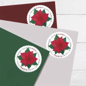 globalred2 Global: Poinsettia Stamps