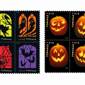 helloween32 Halloween Forever Stamps – Pumpkin & Spooky Designs