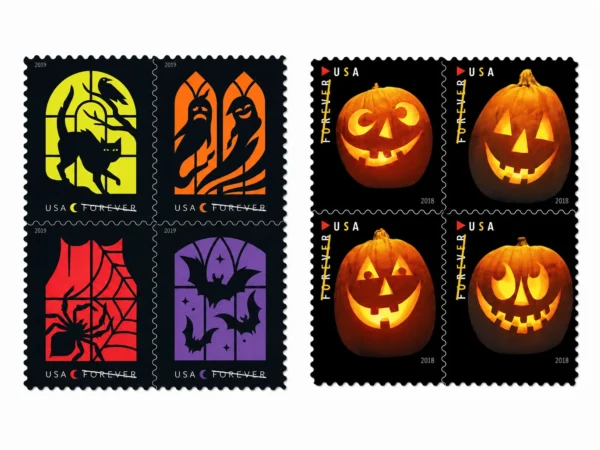 helloween32 Halloween Forever Stamps – Pumpkin & Spooky Designs