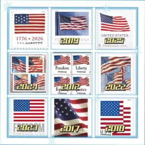 hunhejuan1 U.S. Flag Stamps, Coil of 100--10 Rolls