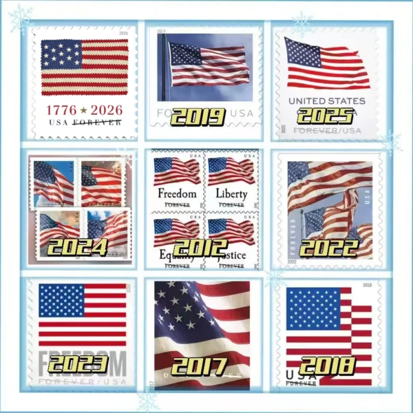 U.S. Flag  Stamps, Coil of 100--10 Rolls